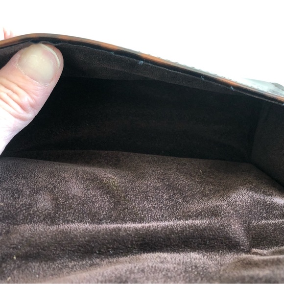 Tory Burch Tortoise Glasses Case with Gold Trim - OS - Picture 5 of 7